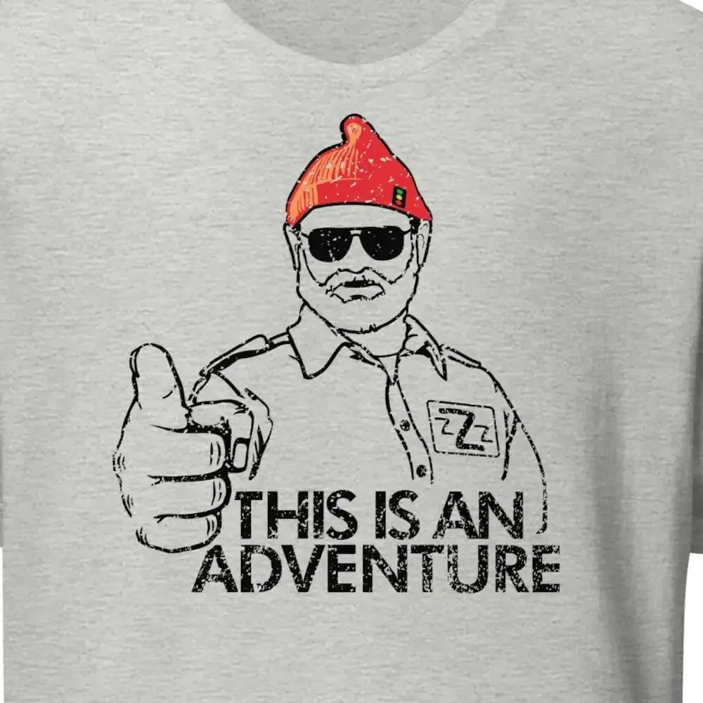 T Shirt This Is An Adventure Vintage Inspired Retro The Life Aquatic Bill Murray For Wes Anderson Fan Steve Zissou