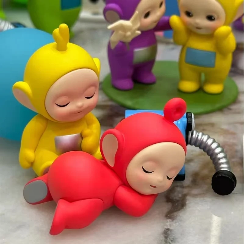 Hot Teletubbies Companion Series Resin Kit Toys For Kids Movable Desktop Model Toy Ornament Collect Decor Birthday Gift