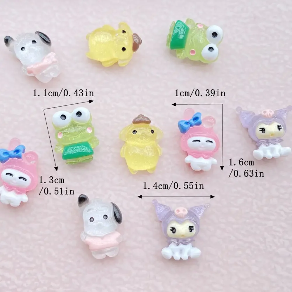 20 Stuks Nieuwe Kawaii Cartoon Kitten, Puppy, Konijn Hars Plat Rug Plakboek Beeldje Diy Boog Decor Accessoires Ambachte