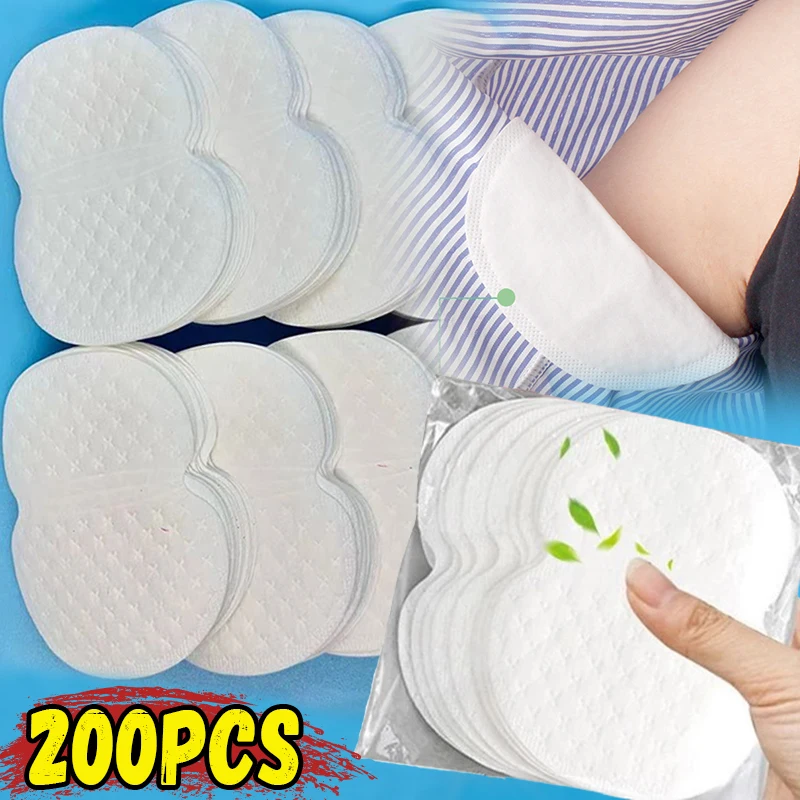 10-200Pcs Disposable Underarm Armpit Sweat Pads Sweat-absorbing Patch Summer Deodorants Non-woven Pads Breathable Ultra-thin