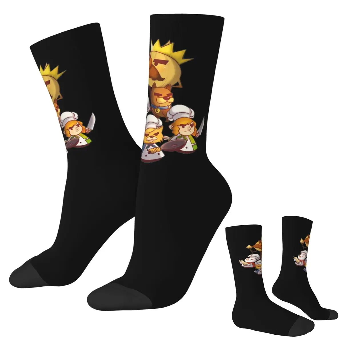 

Overcooked Socks Harajuku High Quality Stockings All Season Long Socks Accessories for Unisex Birthday Present