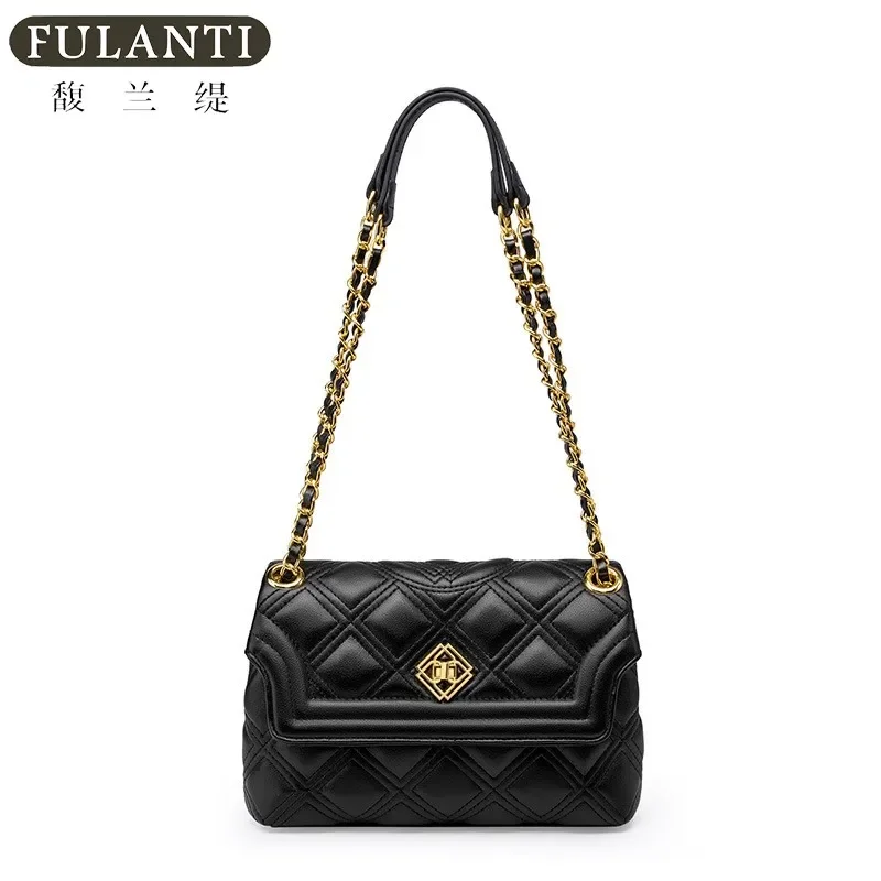 

Women's Leather Diamond-shaped Handbag 2024 Premium High Grand Luxury Everything Texture Diamond-shaped Chain Crossbody Bag