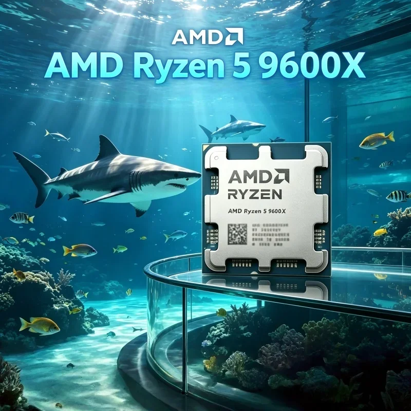 

AMD R5 9600X Ryzen 5 9600X AM5 Multi-task CPU 6 Core 12 Thread Max Boost 5.4GHz 32MB L3 Cache For B850 X870 PC Mainboard