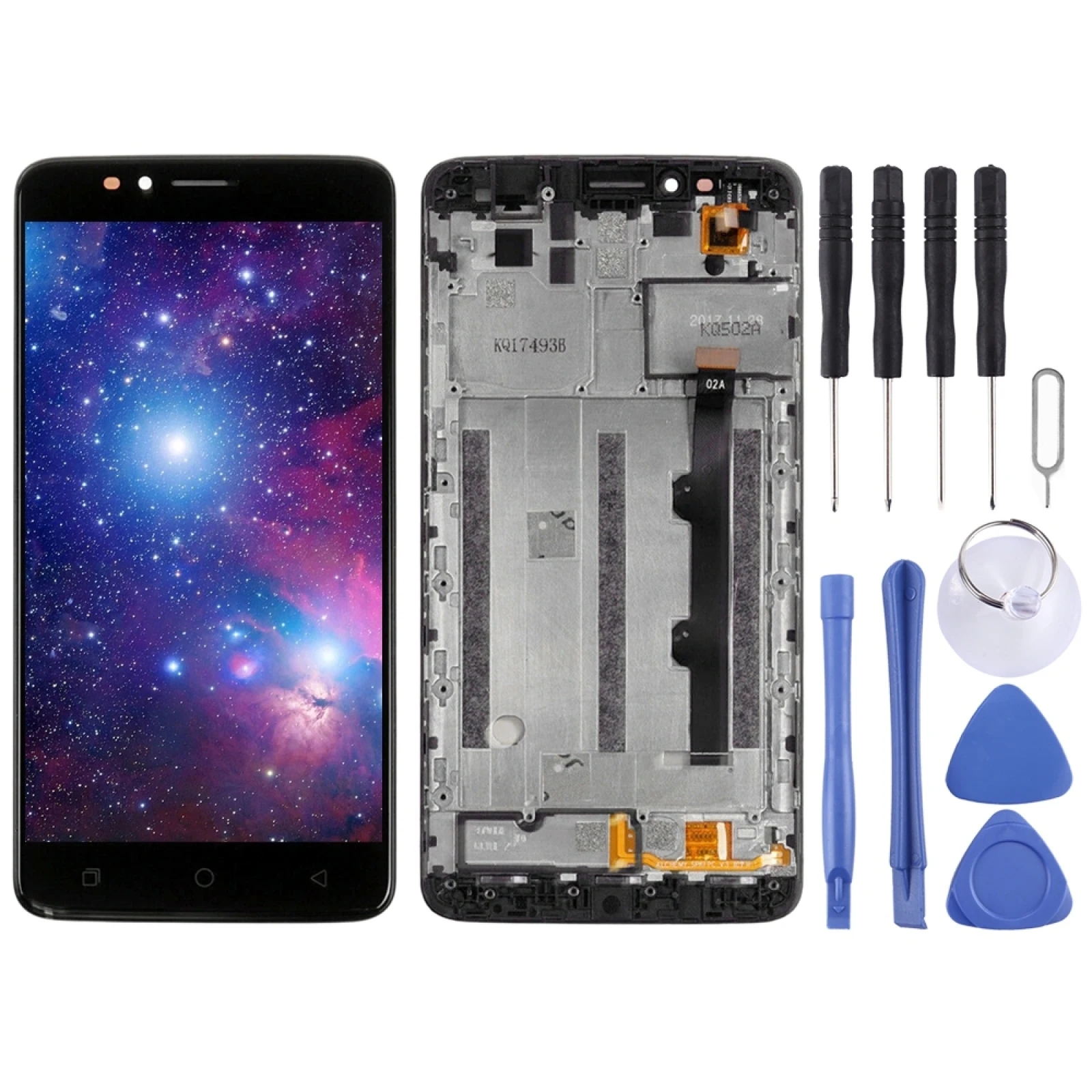 

OEM LCD Screen for T-Mobile Revvl Plus c3701a Digitizer Full Assembly with Frame