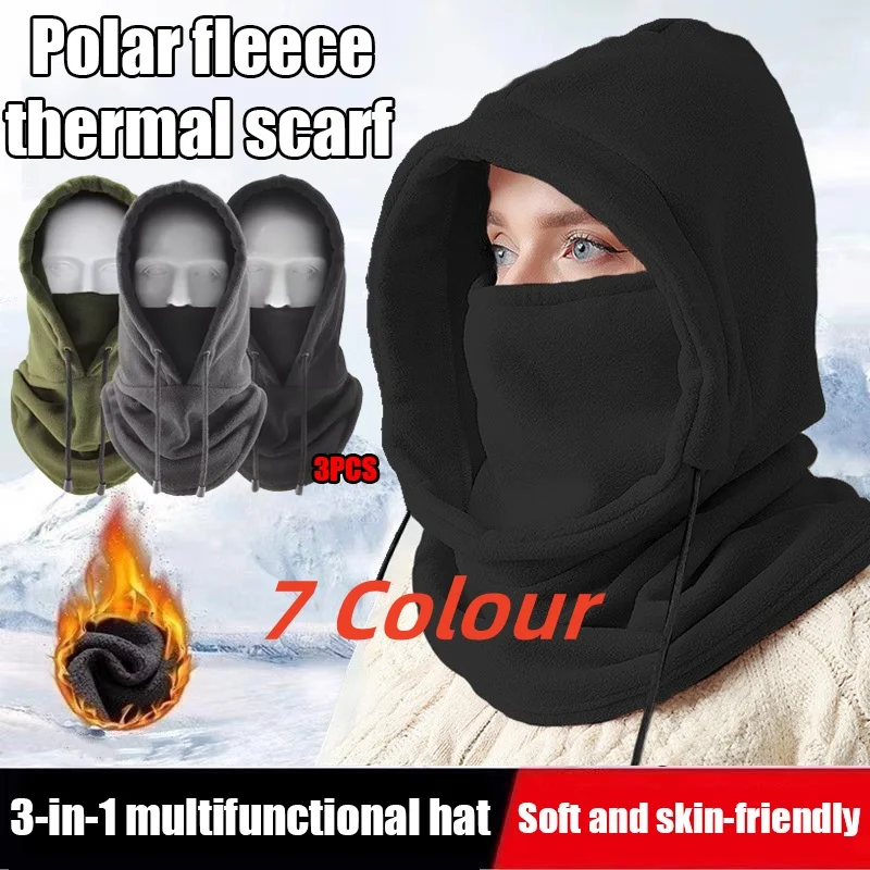 للجنسين الشتاء الحراري الرقبة أدفأ في الهواء الطلق الصوف بالاكلافا وشاح التزلج قناع الوجه سنود هود قبعة يندبروف الدفء قبعة الدراجات
