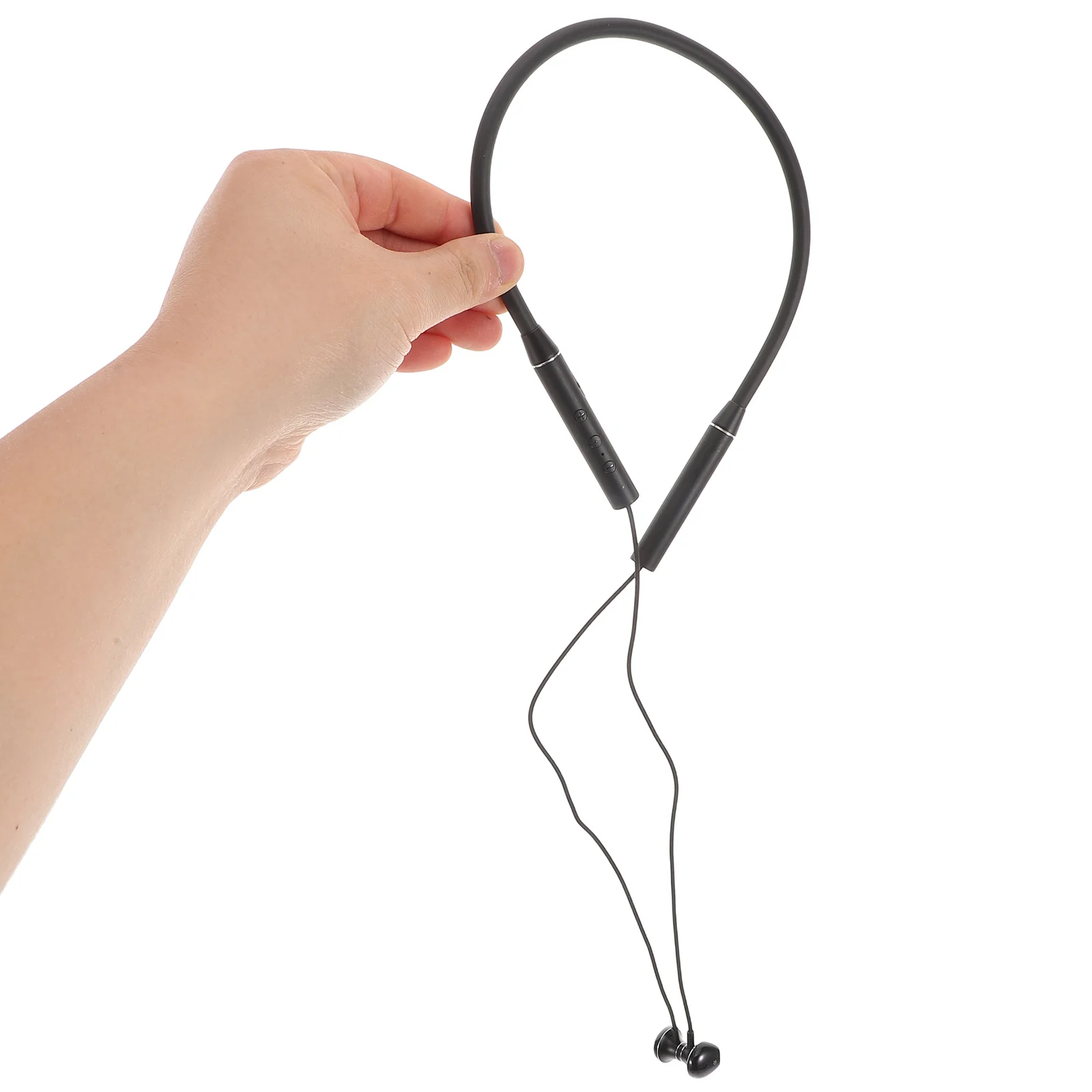 

Noise Cancelling Earphones White In-Ear Neckband Headset For Sports Running Cycling Outdoor Workouts Long Life