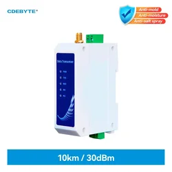 Transmisión de datos inalámbrica de grado industrial LoRa Staion CDEBYTE E95-DTU(900SL30-485) 868/915MHz 10KM 30dBm DC8~28V RS485 Modbus
