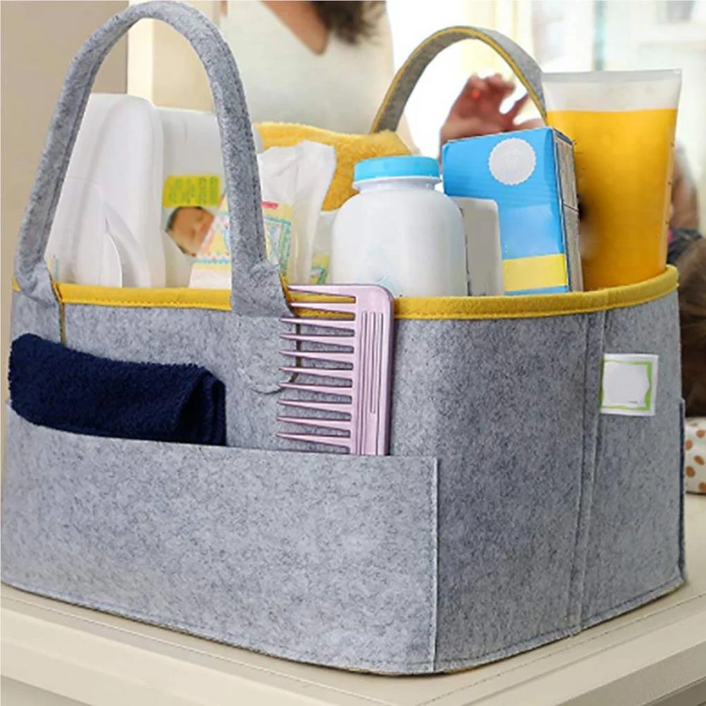 Felt Diaper Bag Baby Organizer Nursery Storage Clothes Multifunction