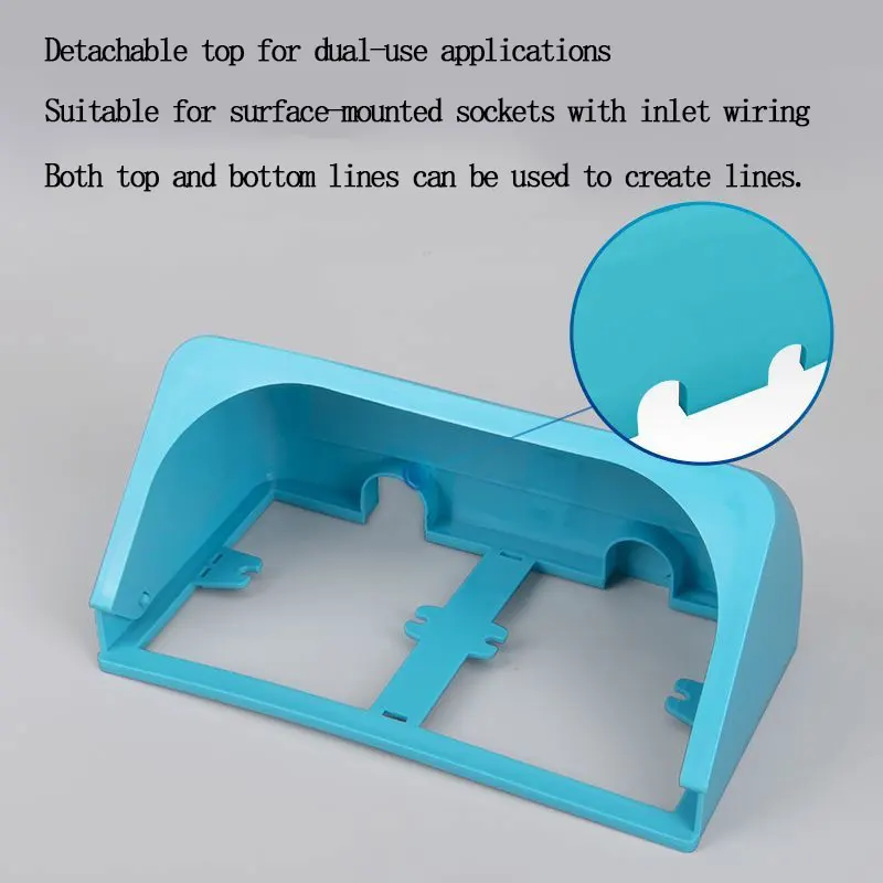 Waterproof Cover For 86-Type Double-Position Switch Socket, Stretchable And Foldable Full-Coverage Power Protection Cover