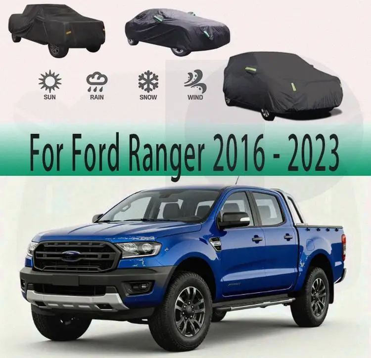 

Outdoor Protection Waterproof Full for Ford Ranger 2016 2023 | Snow Sunshade Dustproof Exterior Accessories Car Covers