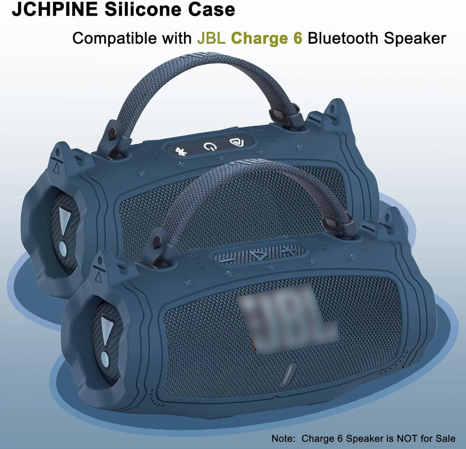 Silikon-Schutzhülle und Hartschalen-Tragetasche und Schultergurt für JBL Charge 6, tragbares Bluetooth-Lautsprecher-Zubehör – Detail 5