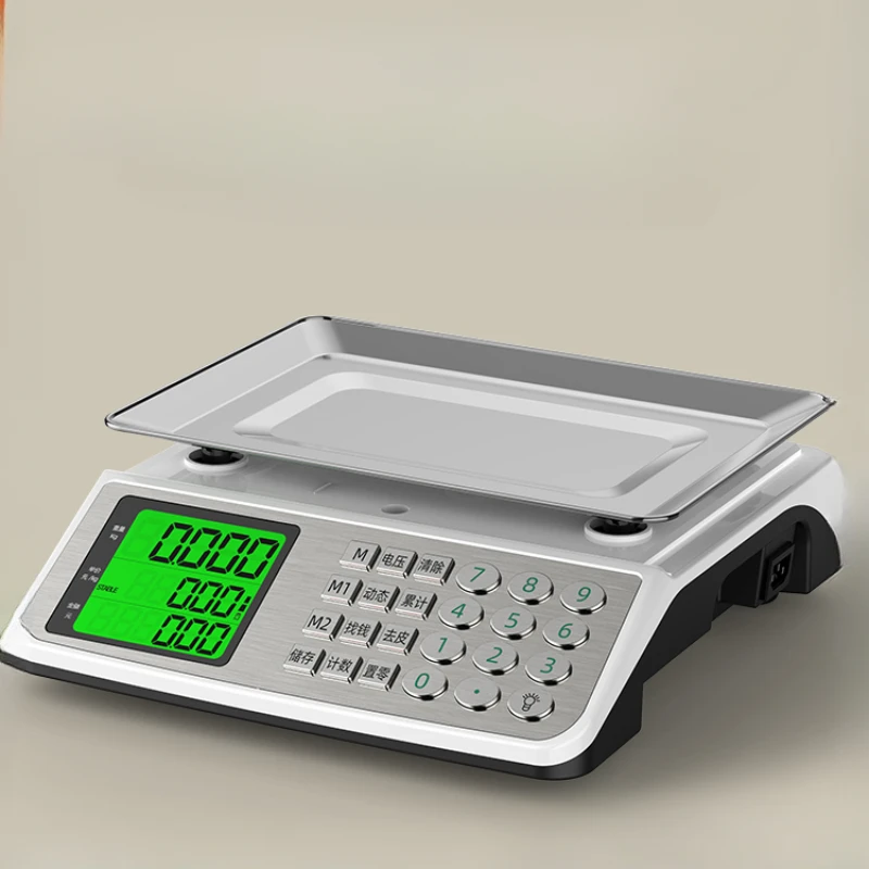 

Weighing electronic scales commercial waterproof pricing counting Kg scales market stalls selling vegetables and fruits 30kg.