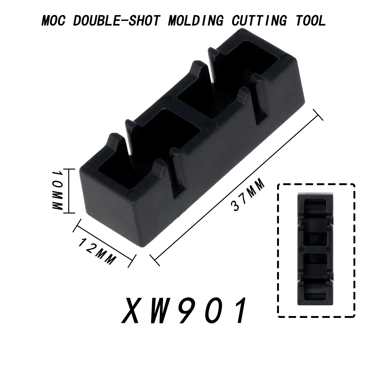 XW901เครื่องตัดขาแบบยิงคู่อุปกรณ์ทำอิฐแบบทำมืออุปกรณ์เสริมขนาดเล็กแบบตุ๊กตาขยับแขนขาได้ของเล่นบล็อกตัวต่อเด็ก