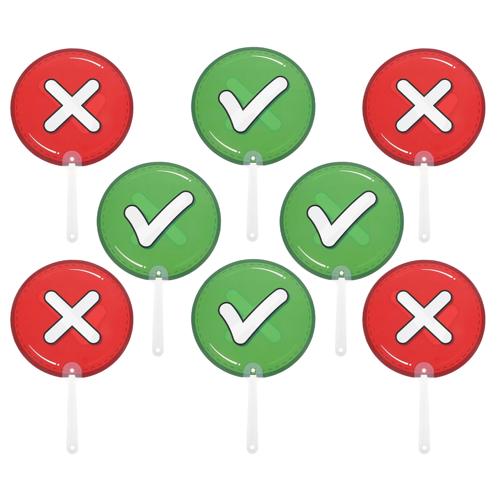 8 Pcs Interactive Teaching Aids Answer Paddle Sign Handheld Game Vote Paddles Classroom Gadgets for Teachers Signals