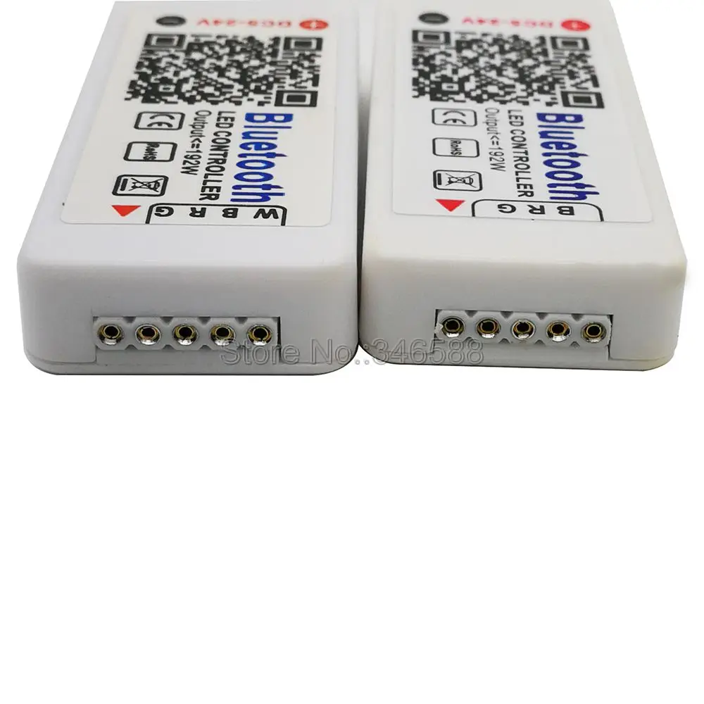 Happy Lighting DC5V-24V Bluetooth V4.0 RGBW RGB LED Light Strip Controller Smartphone Remote Control on iOs / Android APP