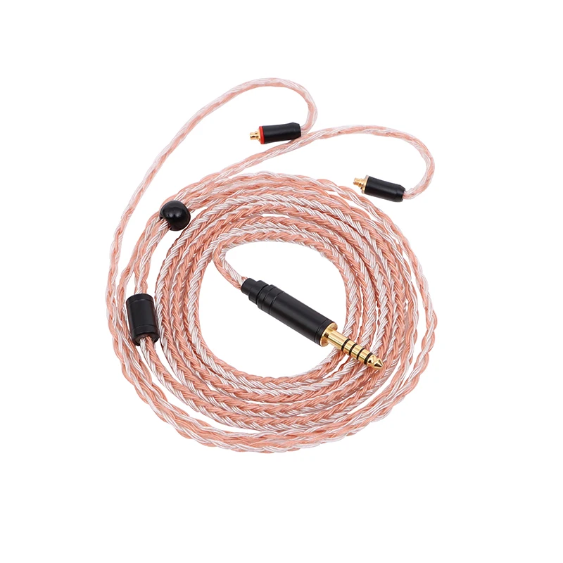 XINHS kabel konektor kabel ditingkatkan HIFI, kabel Upgrade Earphone berlapis perak tembaga 16 inti