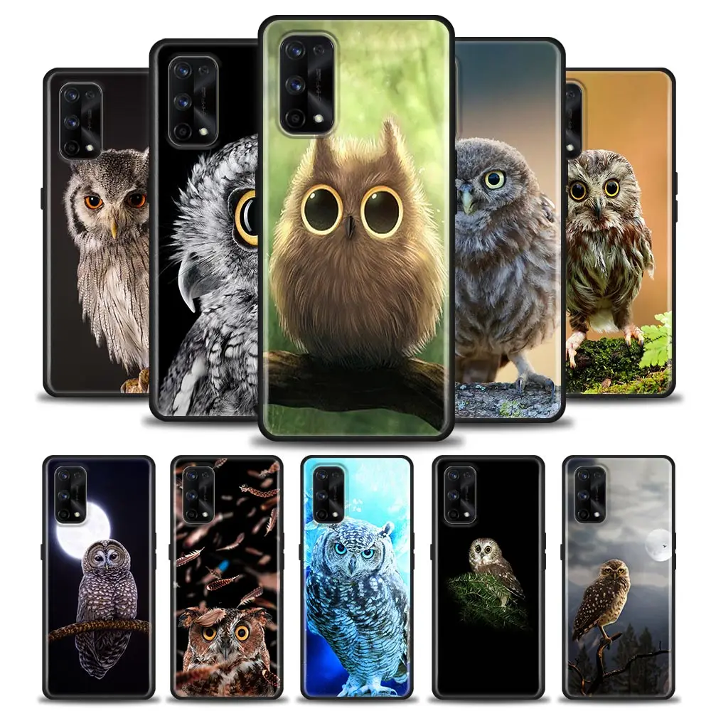 

Cute Baby Owl Animal For Realme 10 Case Cover Realme 6 7 8 9 10 11 Pro Plus 8i C20 C21 C21Y C33 C35 C53 C55 Soft Silicone Cases