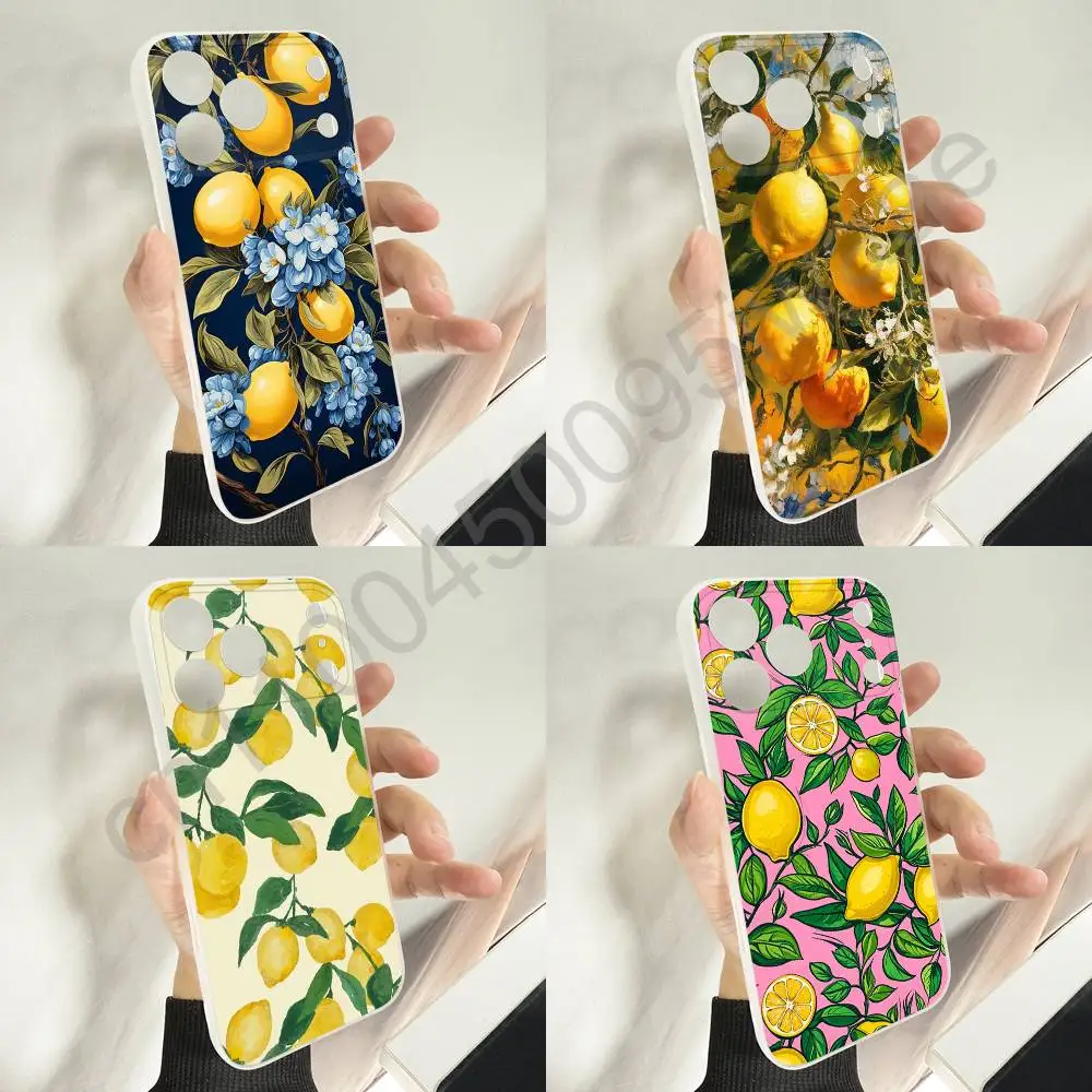 

Fashion Classic Fruit Lemon Phone Case For iPhone 11,16,15,14,13,17,12,Plus,E,Air,Mini,Pro,Max Magnetic Magsafe Soft Cover