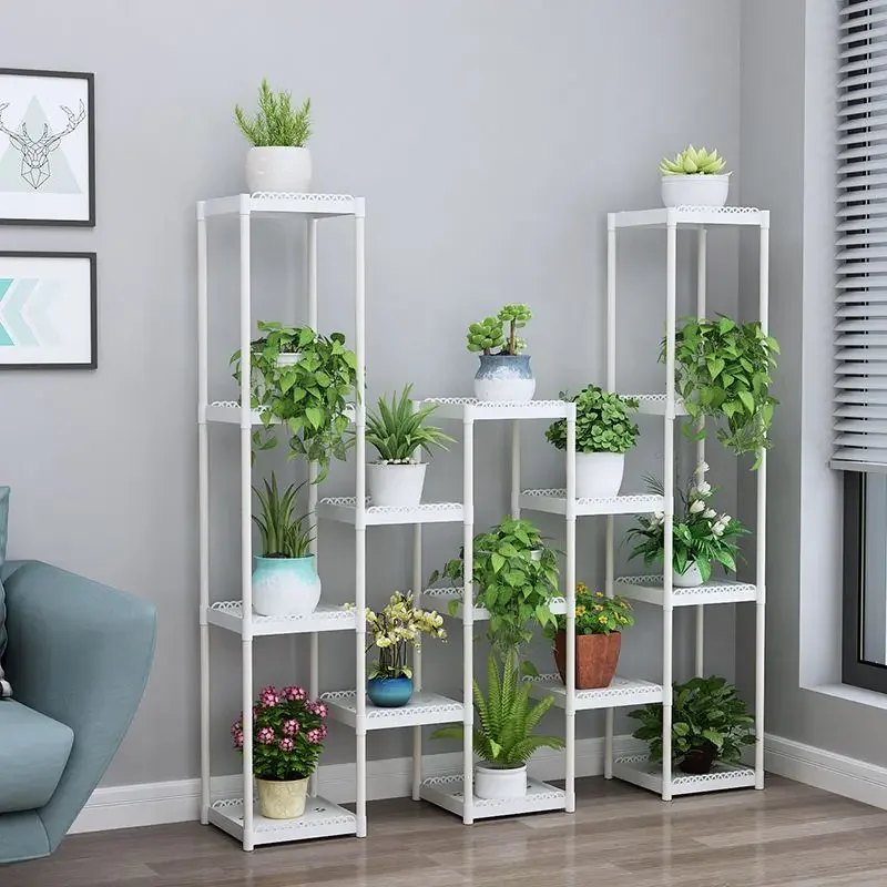 Shelves For Plant Multi-Storey Floor-To-Ceiling Balcony Pot Plant Stand Flower Rack Living Room Lobby Display Flower Stand