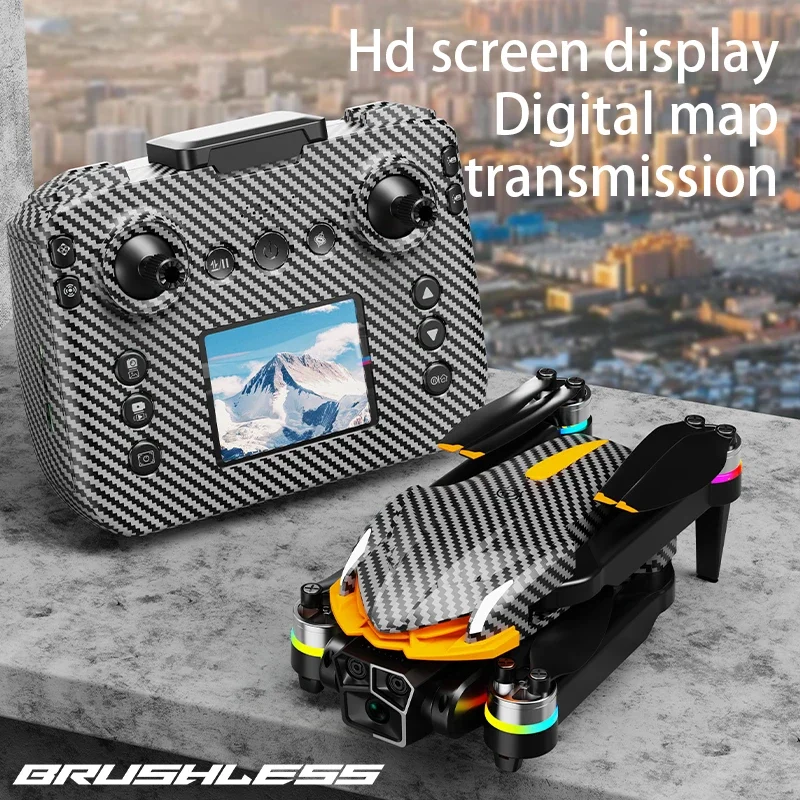 AE4 Pro Drones com posicionamento GPS Modo de rastreamento Tela de gravação Motor sem escova Fotografia aérea de alta definição UAV dobrável