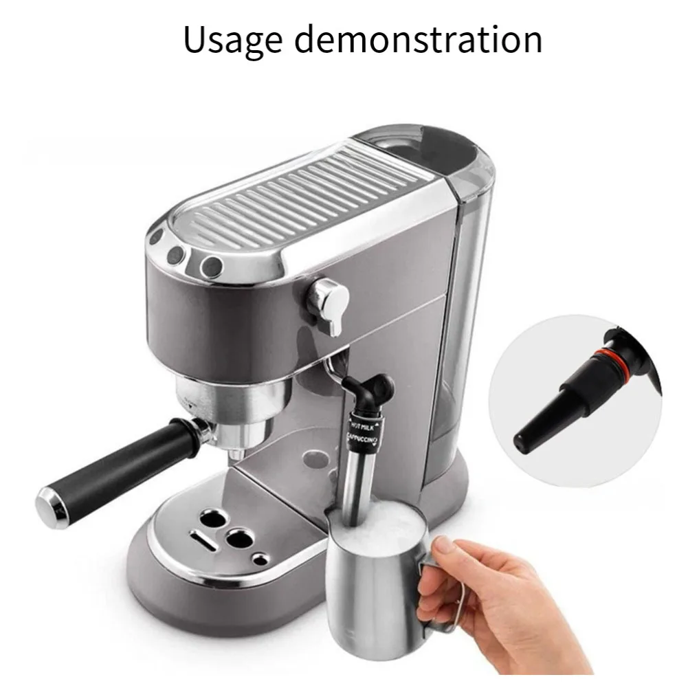

Silicone Single Hole Nozzle Stainless Steel Nozzle Coffee Utensils For Coffee Machine Steam Pipe For De-long 3.7*1*1cm