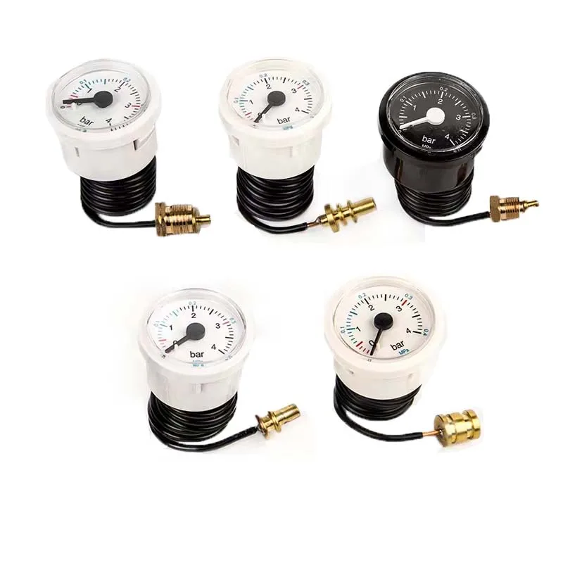 Wall-hung Boiler Floor Heating Dual-Use Acessories Water Pressure Gauge Universal 4BARCapillary Steam Pressure Gauge