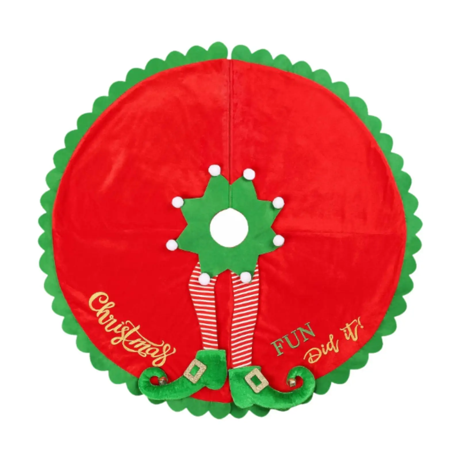 Christmas Tree Skirt Christmas Tree Decoration Apron for Winter Indoor Home