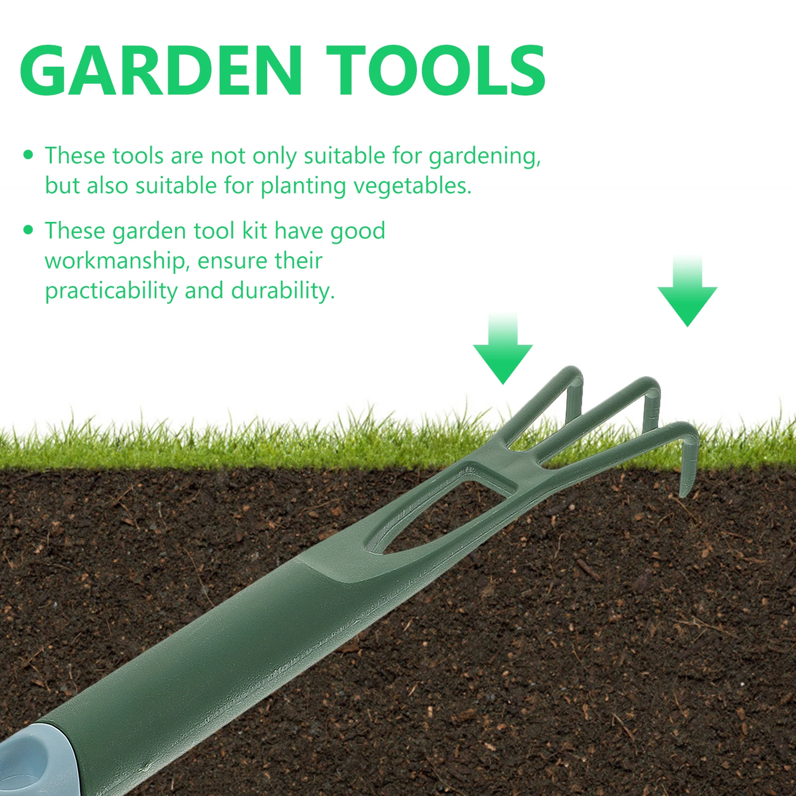 

Gardening Shovel Set 2 Sets Portable H Trowels Plastic Tools Plant Weeding Bonsai Rake Comfortable H Durable Garden Tool Kit