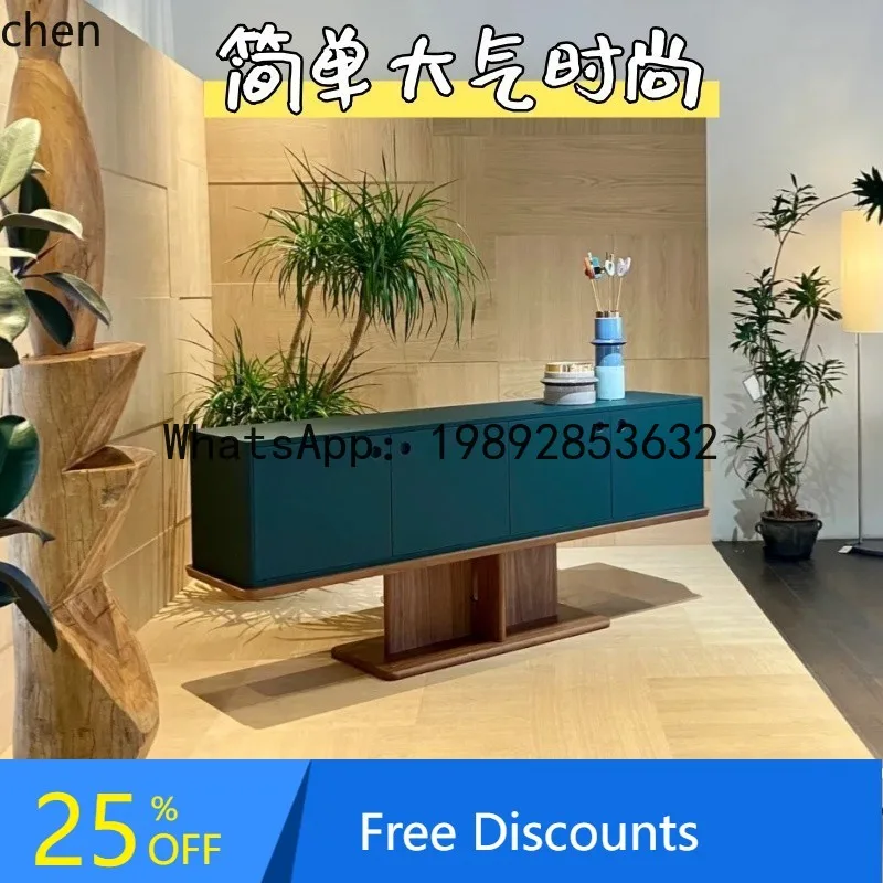 

FZ Minimalist Lacquer Sideboard Entryway Storage Multi-Functional Chest of Drawers Organizer Decorative Cabinet Complete Set