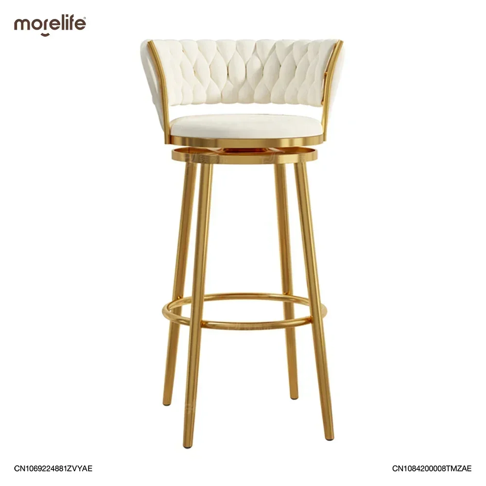 

Nordic Modern Luxury Restaurant Kitchen Bar Chair Barkrukken Bar Stool Living Room Vanity Counter Bar Chairs Furniture WH01+