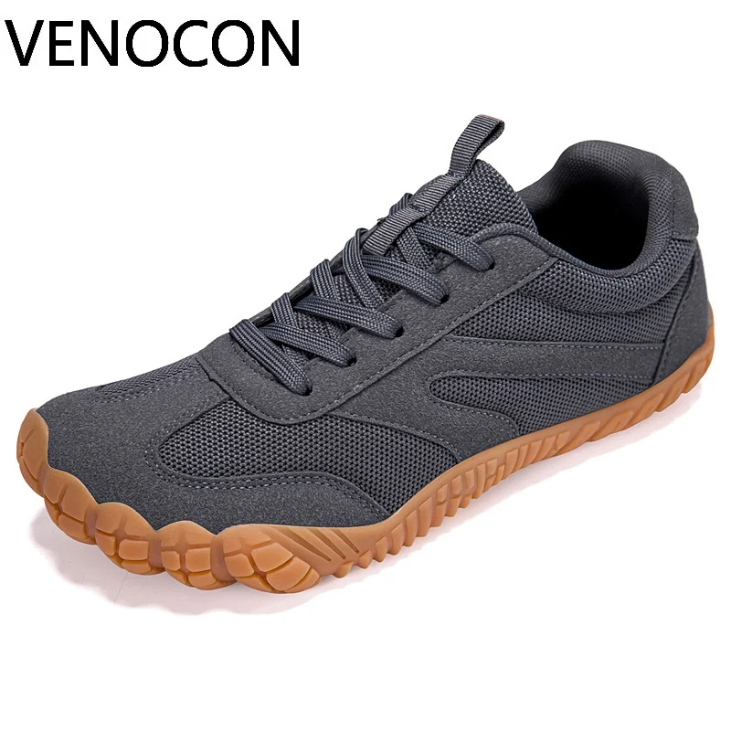 VENOCON Barefoot Friendly Mens Sneakers Extra Wide Ball Toe Box Nose Minimalist Fabric Upper Flat Casual Shoes Footwear For Man