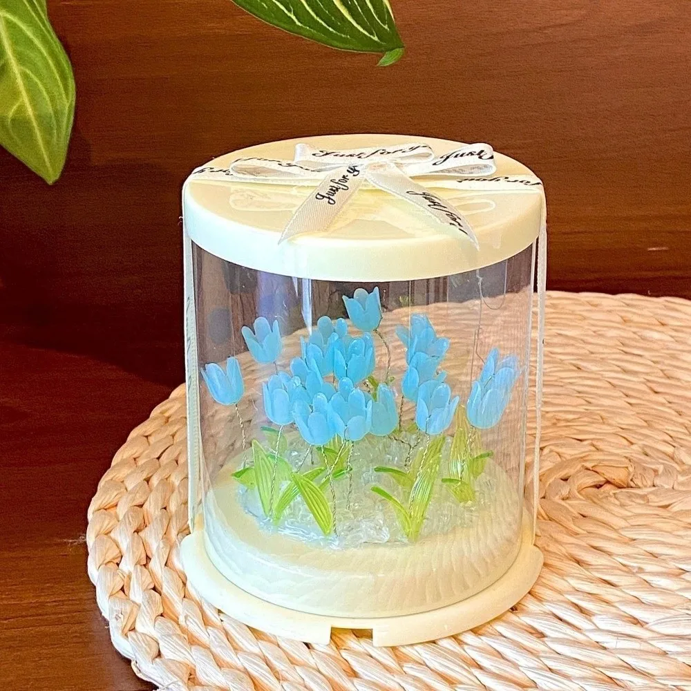 Mini Size DIY Tulip Lamp Kits Unfinished Products Simulation Flower Tulip Night Light Kits Small Night Lamp Tulip Light Kits