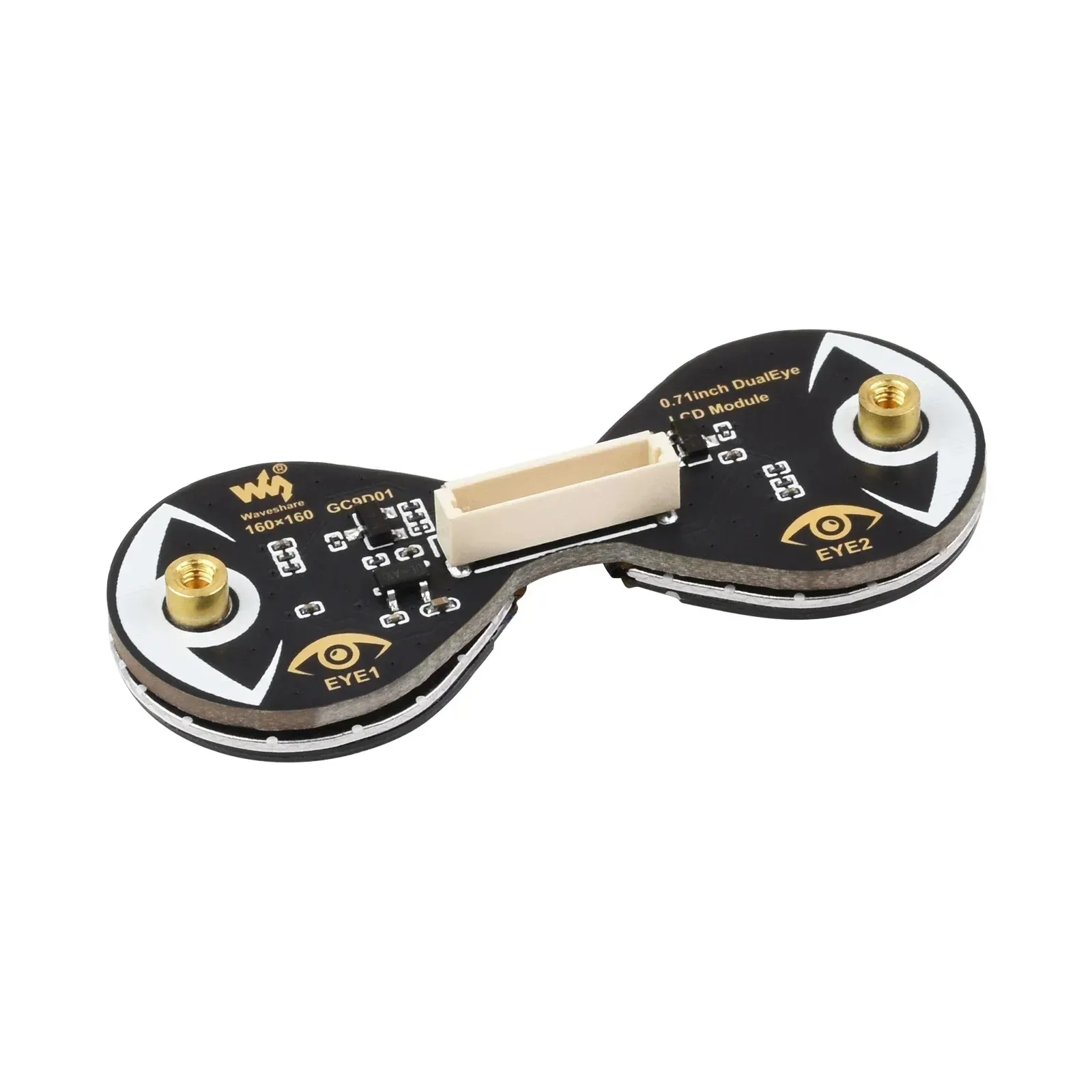 Waveshare 0.71inch Eye Round LCD Display Module Option SPI 160×160 65K Colors For Arduino Raspberry Pi ESP32 Pico STM32