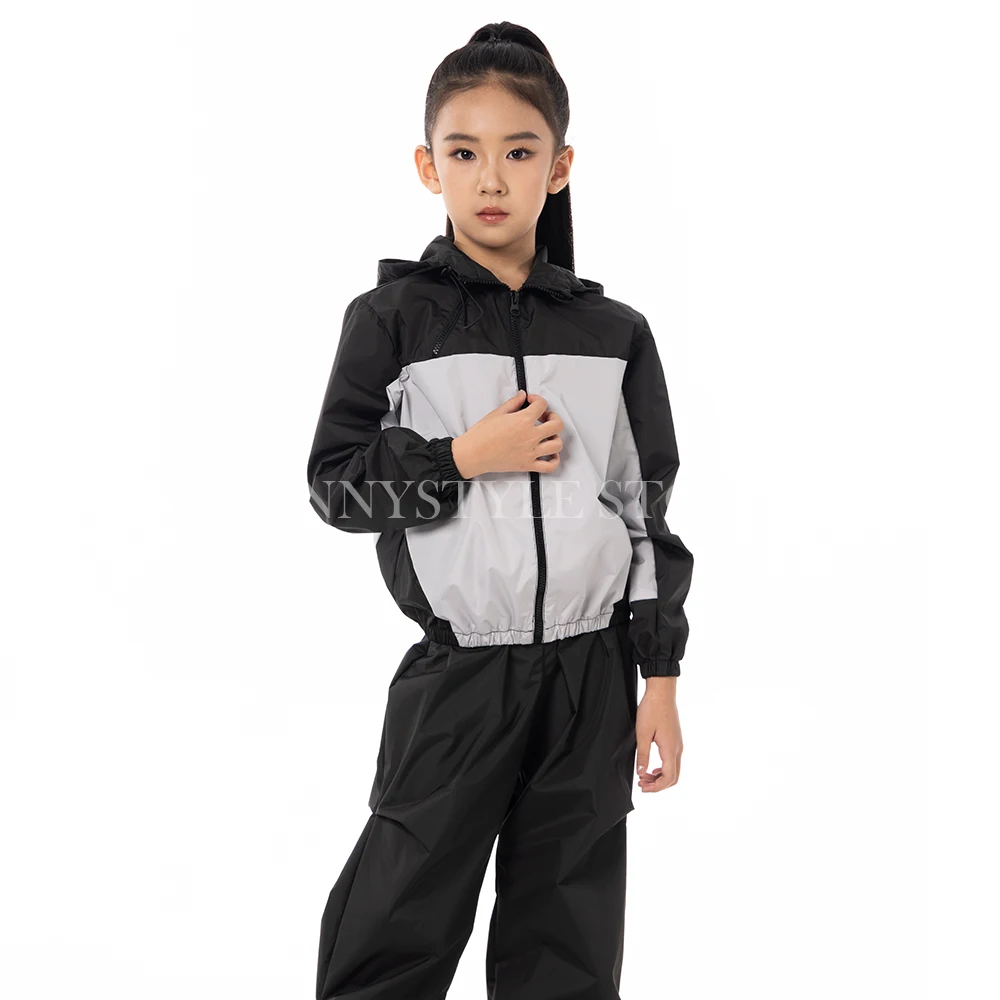 

Vennystyle Latin Dance Dress & Sweat Sportswear for Kids Multi-functional Training Jacket with Sauna Effect for Dance Fitness