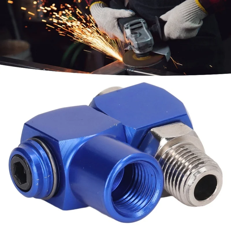 

4 шт. 1/4 дюйма NPT поворотный воздушный фитинг шланговый разъем 360 ° Вращающийся пневматический адаптер инструмента 150PSI