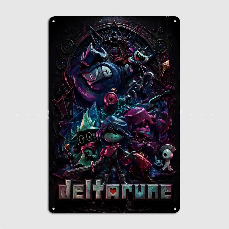 Deltarune Game Poster Metal Sign Bedroom Indoor Outdoor Home Decor Bar Custom Posters Wall Room Decorations