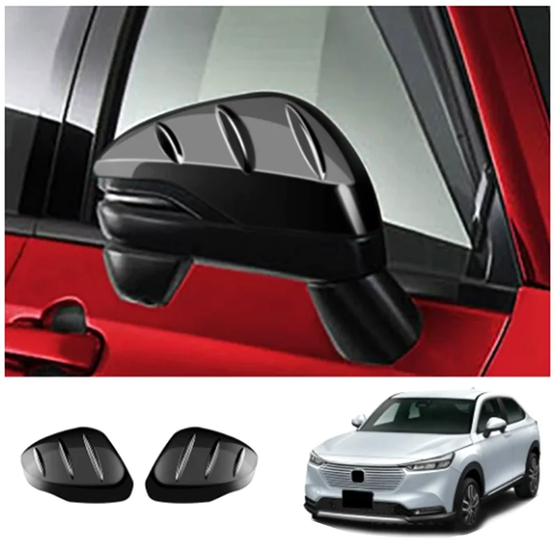 AEE5-الخارجي مرآة الرؤية الخلفية غطاء الجانب الجناح الباب أغطية مرايا لهوندا HRV HR-V VEZEL 2021 2022 #3