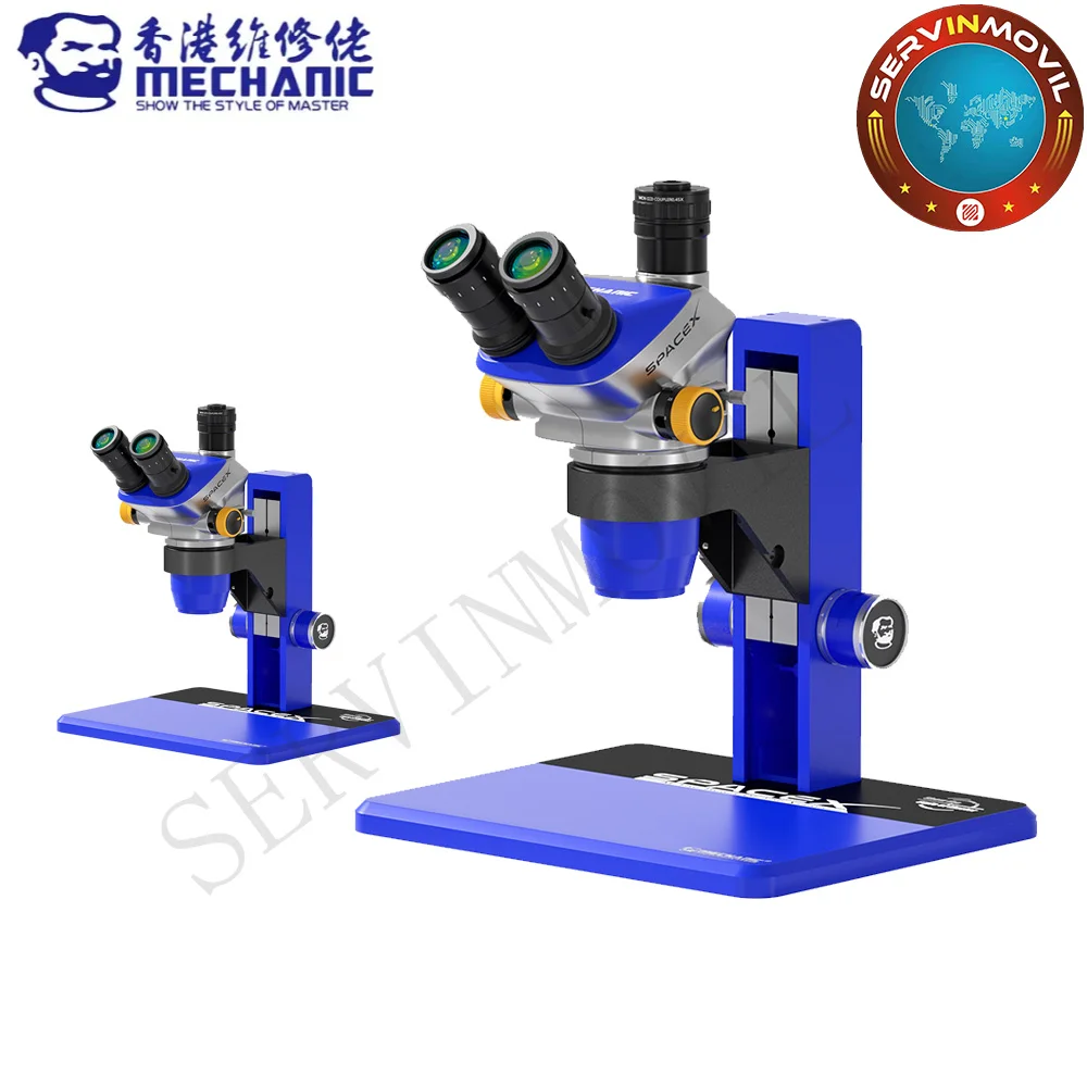 MECHANIC SPACE X-B11/SPACE X-TSD Triocular Microscope 6.5X-52X Continuous Zoom for Mobile Phone PCB Welding Repair Tool