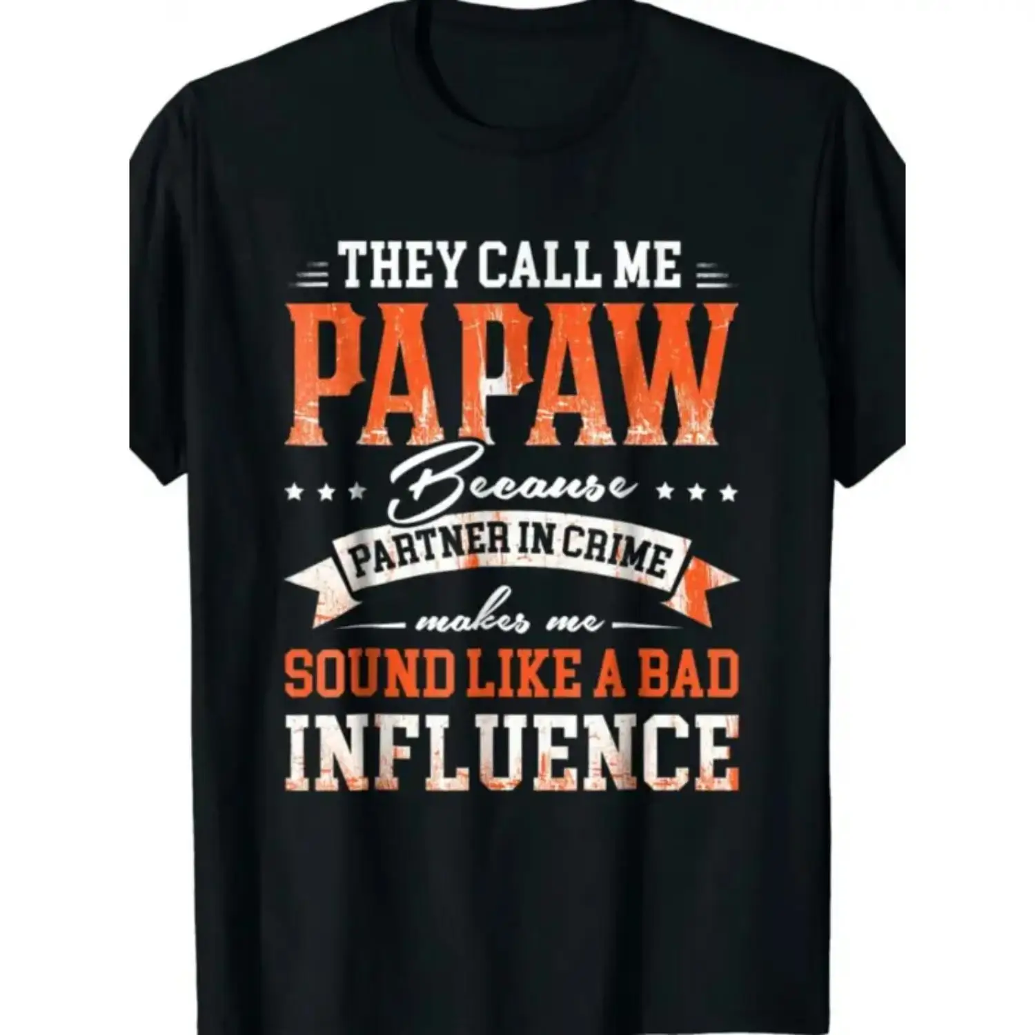 Retro Cotton T-shirt With Humorous Quote They Call Me Papaw Funny Grandpa Tee