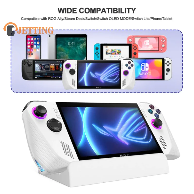 For ROG Ally Kickstand, Multi-Angle Adjustable Asus Ally Kickstand With Anti-Slip Pads Foldable&Portable Stand Base/Holder/Kicks