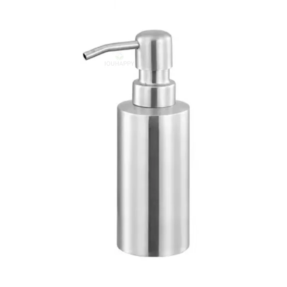 

220ML Liquid Soap Dispenser Bottle Stainless Steel Manual Hand Sanitizer Shampoo Dispensers Washroom Bathroom Accessories