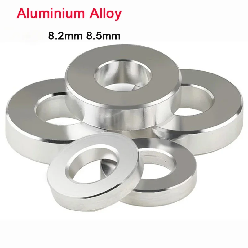 

5/10pcs Aluminum Alloy Shaft Sleeve Flat Washer No Threaded Bushing Gasket Standoff Spacer Sleeve M8*1.5/2/2.5/3/3.5 to 35mm