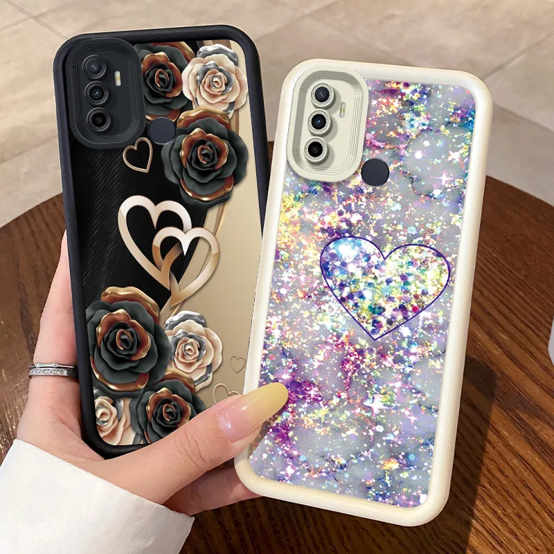 Casing For Oppo A53 A53s A33 2020 4G Case Beautiful Atmospheric Boys Girls Matte Soft Silicone Full Coverage Anti Drop Cover