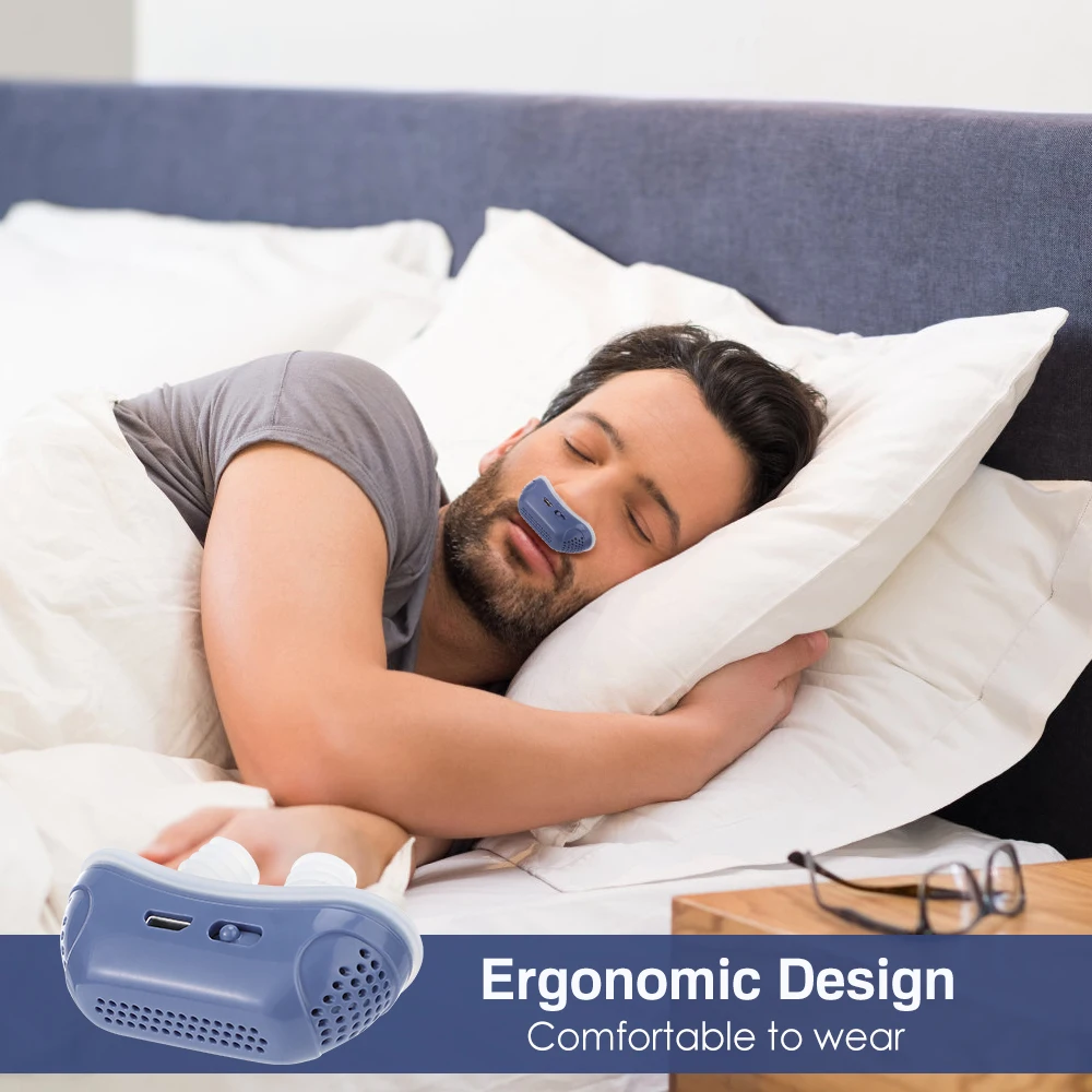 Portable Smart Anti-Snoring Device Sleep Snoring Solution Stopper HealthCare EMS Noise Sleeping Aids For Better Sleep