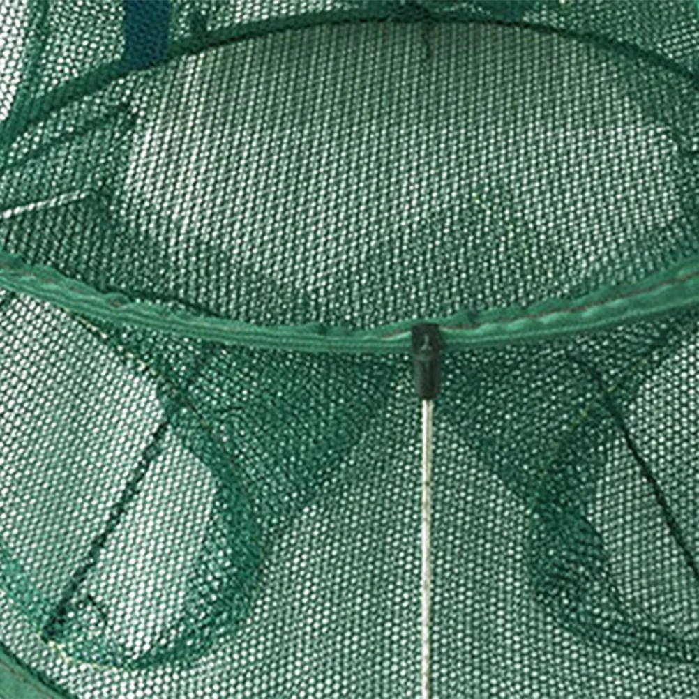 

Fishing Nets Cage Mesh Trap Fold Automatic Foldable Green Tool Portable