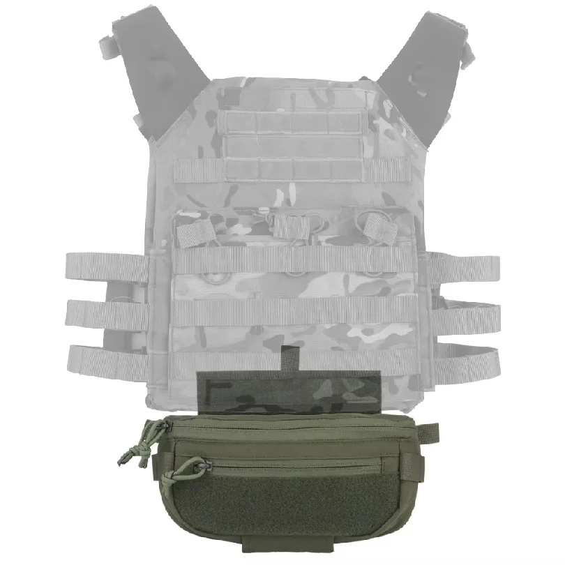 Tactical Drop Pouch Hanger Pouch Compact Abdominal Dangler Pack Quick Release Shoulder Bag Vest Plate Carrier Airsoft Gear