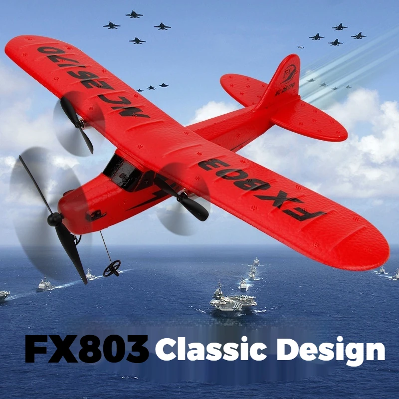 FX803 RC طائرة ثابتة الجناح رغوة طائرة شراعية 2.4G طائرة التحكم عن بعد الكهربائية تحلق نموذج طائرة في الهواء الطلق لعبة أطفال هدية