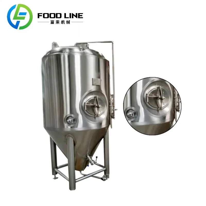 

Double Walled Cooling Jacket Conical Beer Fermenter Stainless Steel Fermentation Tank 50l 75l 100l 200l 400l 500l 1000l