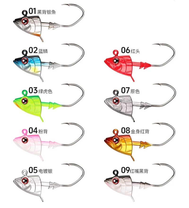 Meeresangel-Jigkopfhaken, Großes Gewicht 21g 28g 35g 42g 50g, für Fisch und Seebarsch, 5-fach Verstärkte Scharfe Wurmhaken, 2 Stück Set, SONDERANGEBOT – Detail 7