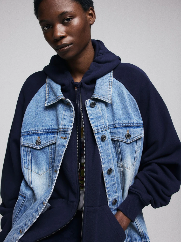 

Waed Pure Color Blo oulder Insert Loose Hooded Jaet Vintage Sle Women's ort Coat Warm Cotton Zipper Closure